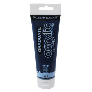 Daler Rowney Graduate Pintura Acrilica - Tubo de Plastico - 120ml - Color Indigo