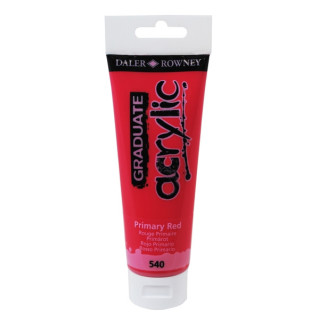 Daler Rowney Graduate Pintura Acrilica - Tubo de Plastico - 120ml - Color Rojo Primario