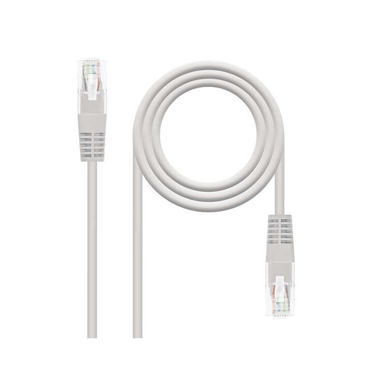 Nanocable Cable de Red Latiguillo RJ45 Cat.6 UTP AWG24 - 1.5m - Color Gris