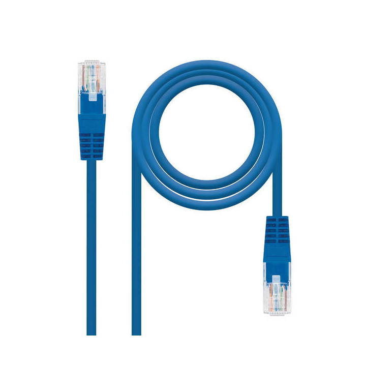 Nanocable Cable de Red Latiguillo RJ45 Cat.6 UTP AWG24 2m - Color Azul