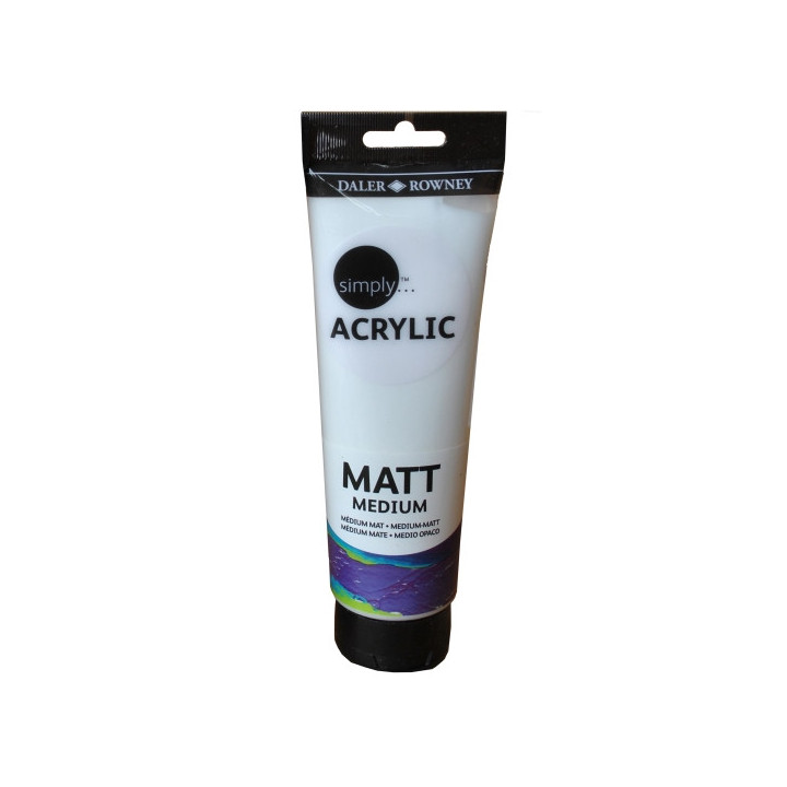 Daler Rowney Simply Medium para Acabado Mate - Tubo de Plastico - 250ml