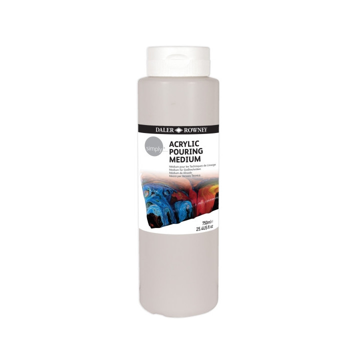 Daler Rowney Simply Medium Alisado para Tecnica Pouring - Bote de Plastico - 750ml