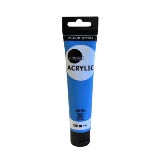Daler Rowney Simply Pintura Acrilica - Tubo de Plastico - 75ml - Color Azul Claro
