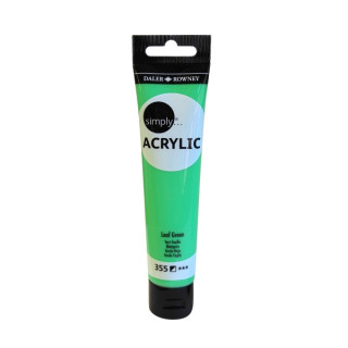 Daler Rowney Simply Pintura Acrilica - Tubo de Plastico - 75ml - Color Verde Hoja