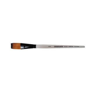 Daler Rowney Graduate Pincel Multitecnica - Pelo Sintetico - Mango Corto - Plano Extralargo 3/4"