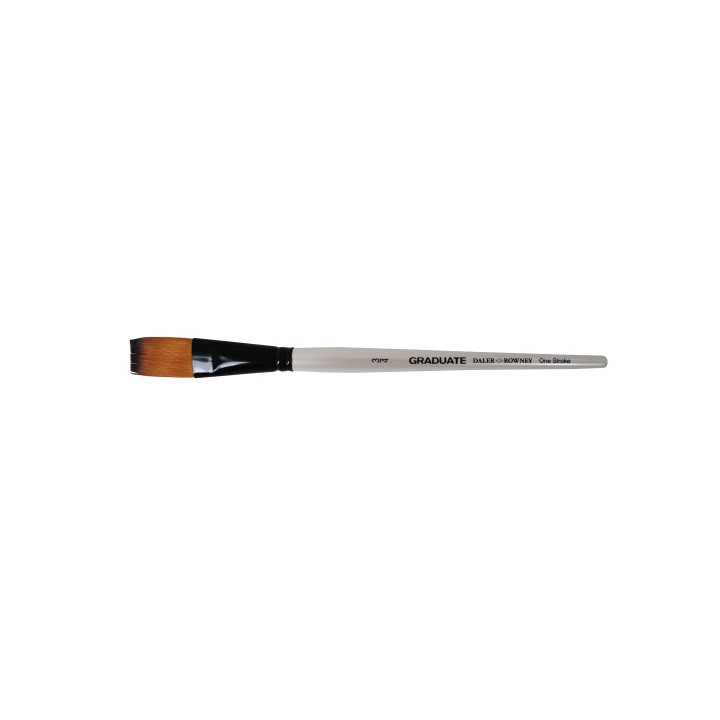 Daler Rowney Graduate Pincel Multitecnica - Pelo Sintetico - Mango Corto - Plano Extralargo 3/4"
