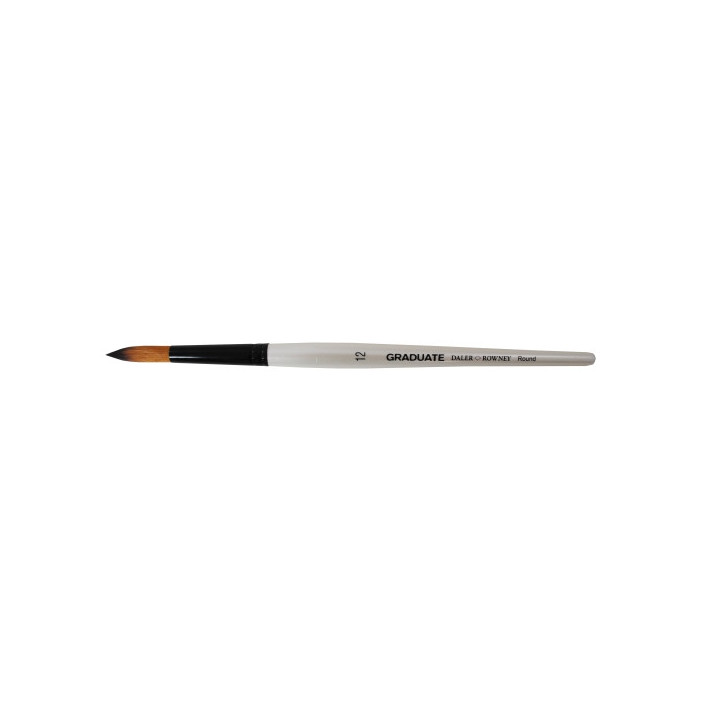 Daler Rowney Graduate Pincel Multitecnica - Pelo Sintetico - Mango Corto - Redondo Nº12