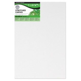 Daler Rowney Simply Bastidor Entelado - 40x60cm - Imprimacion Triple - Grano Medio - 100% Algodon sin Acido - 250g - Color Blan