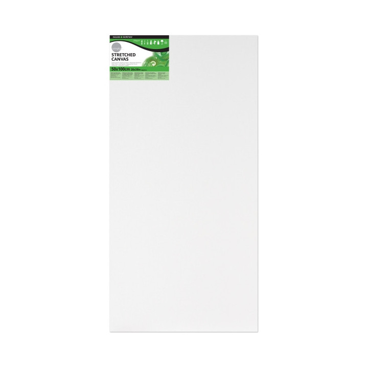 Daler Rowney Simply Bastidor Entelado - 50x100cm - Imprimacion Triple - Grano Medio - 100% Algodon sin Acido - 250g - Color Bla