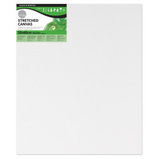 Daler Rowney Simply Bastidor Entelado - 50x60cm - Imprimacion Triple - Grano Medio - 100% Algodon sin Acido - 250g - Color Blan