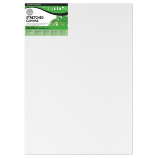 Daler Rowney Simply Bastidor Entelado - 50x70cm - Imprimacion Triple - Grano Medio - 100% Algodon sin Acido - 250g - Color Blan
