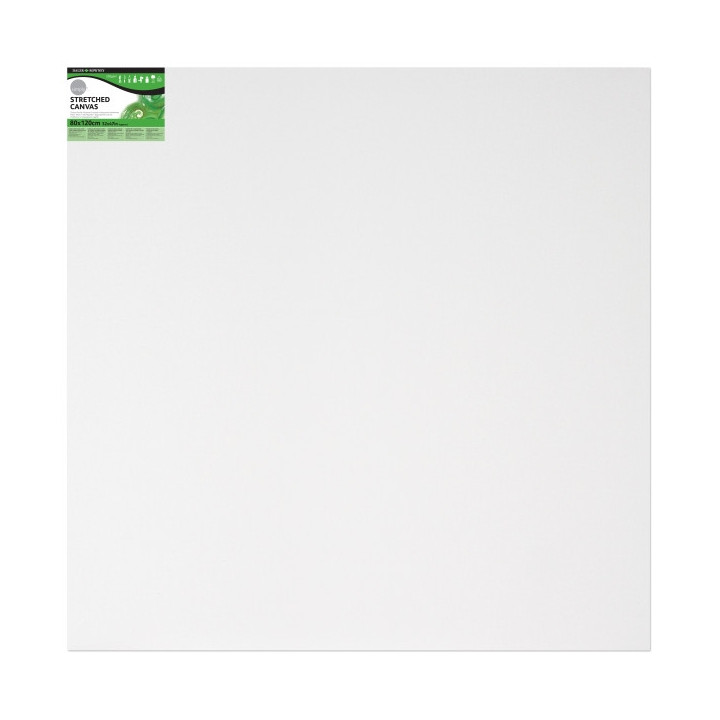 Daler Rowney Simply Bastidor Entelado - 80x120cm - Imprimacion Triple - Grano Medio - 100% Algodon sin Acido - 250g - Color Bla