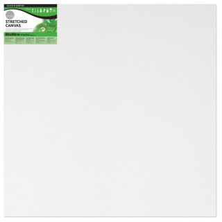 Daler Rowney Simply Bastidor Entelado - 80x80cm - Imprimacion Triple - Grano Medio - 100% Algodon sin Acido - 250g - Color Blan