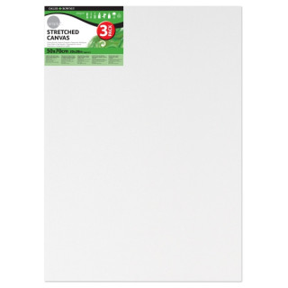 Daler Rowney Simply Pack de 3 Bastidores Entelados- 50x70cm - Imprimacion Triple - Grano Medio - 100% Algodon sin Acido - 250g