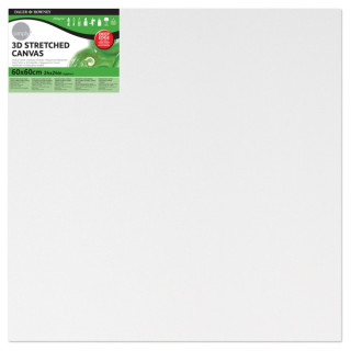 Daler Rowney Simply Bastidor Entelado 3D - 60x60cm - Imprimacion Triple - Grano Medio - 100% Algodon sin Acido - 250g - Color B