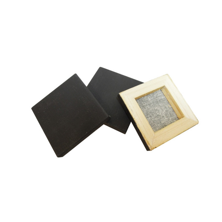 Daler Rowney Simply Pack de 16 Lienzos Mini - Cuadrado - 6.35x6.35cm - Color Negro