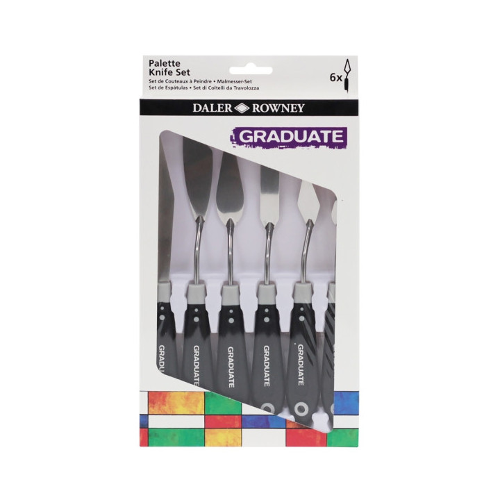Daler Rowney Graduate Pack de 6 Espatulas
