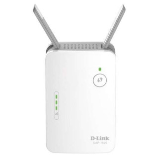 D-Link Repetidor WiFi AC1200 Doble Banda - Velocidad hasta 1000Mbps - Puerto RJ45 - 2 Antenas Externas - Boton WPS - Color Blan