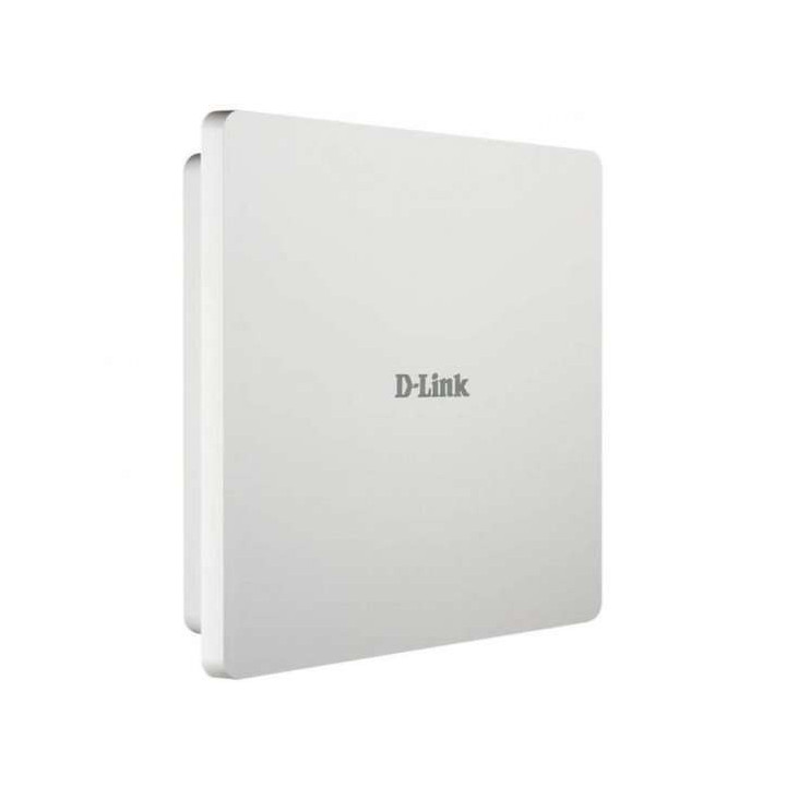 D-Link Punto de Acceso WiFi AC1200 PoE Dual Band para Exterior - 5 GHz/2.4GHz - Tasa de Transferencia Max. 867 Mbps - 2 Puertos