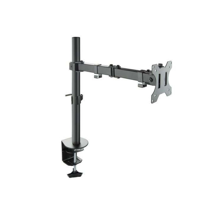 Tooq Soporte de Mesa con Brazo Articulado para Monitor de 13"-32" - Giratorio e Inclinable - Gestion de Cables - Peso Max 8kg -