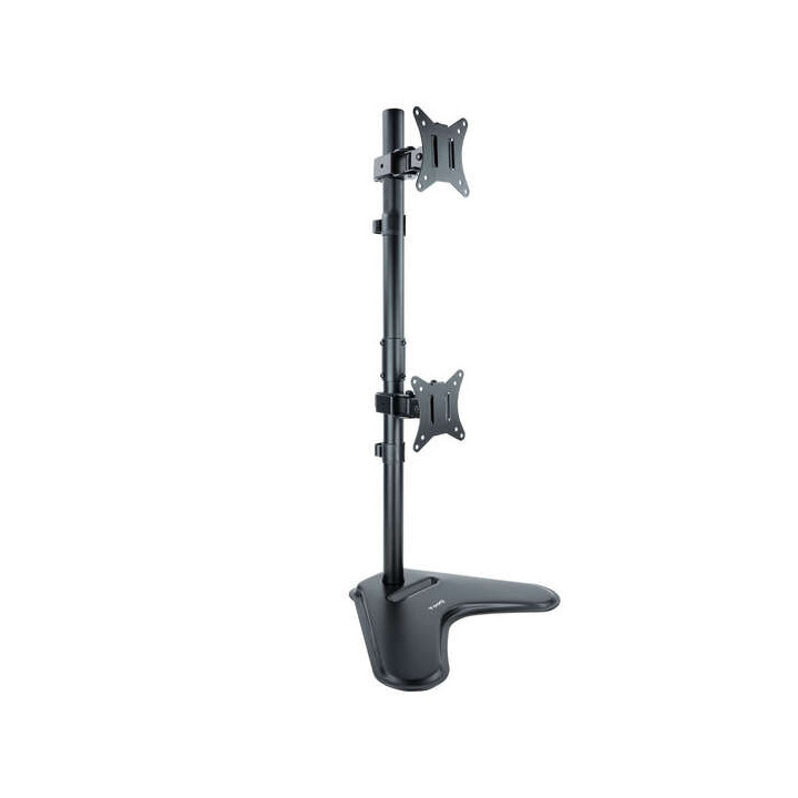 Tooq Soporte de Mesa para 2 Monitores en Vertical de 17"-32" - Giratorio e Inclinable - Peso Max 9kg x Brazo - VESA 100x100mm