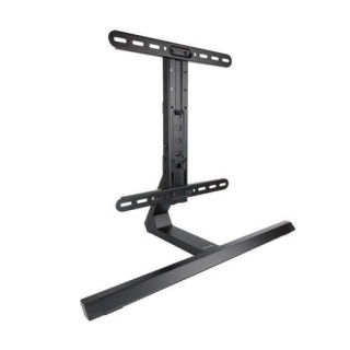 Tooq Soporte de Mesa para TV de 32"-65" - Gestion de Cables - Peso Max 40Kg - VESA 400X400mm - Fabricado en Aluminio - Color Ne