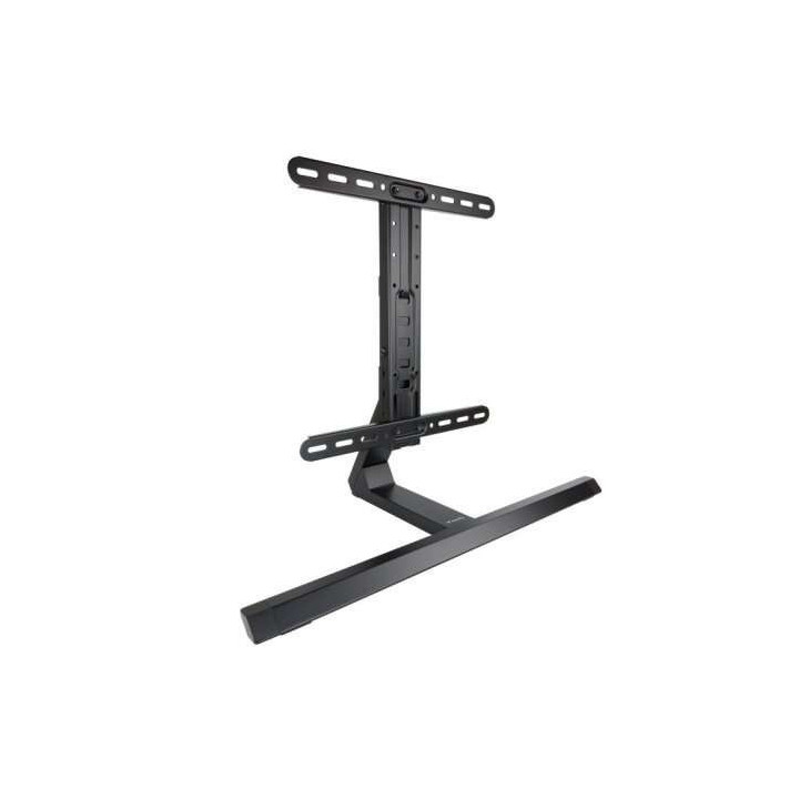 Tooq Soporte de Mesa para TV de 32"-65" - Gestion de Cables - Peso Max 40Kg - VESA 400X400mm - Fabricado en Aluminio - Color Ne