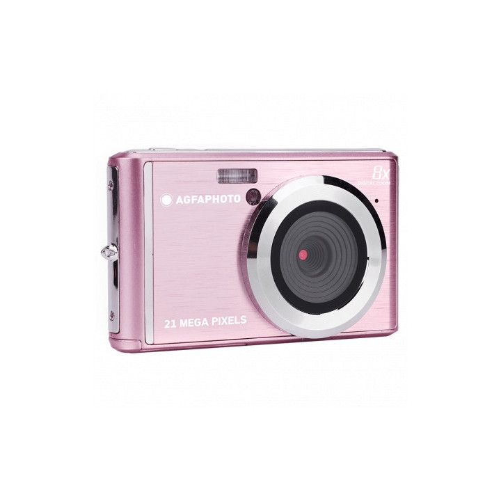 Agfaphoto DC5200 Camara Digital -  Sensor CMOS - Zoom Optico 8x - Color Rosa