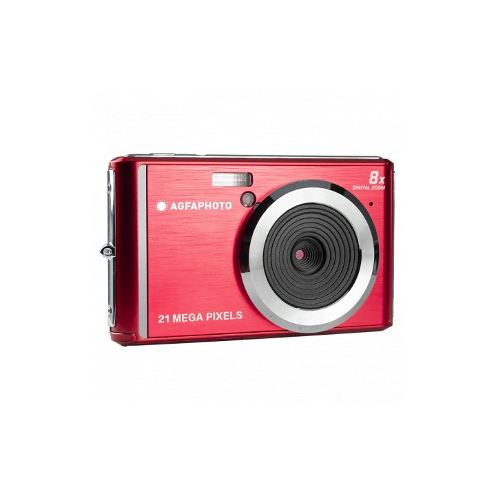 Agfaphoto DC5200 Camara Digital -  Sensor CMOS - Zoom Optico 8x - Color Rojo