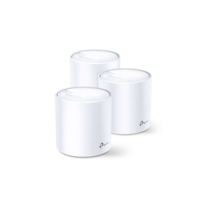 TP-Link Sistema WiFi 6 Mesh Doble Banda AX1800 - 3 Unidades Deco - 2 Puertos Ethernet LAN (RJ-45) - Cobertura WiFi hasta 1760m2