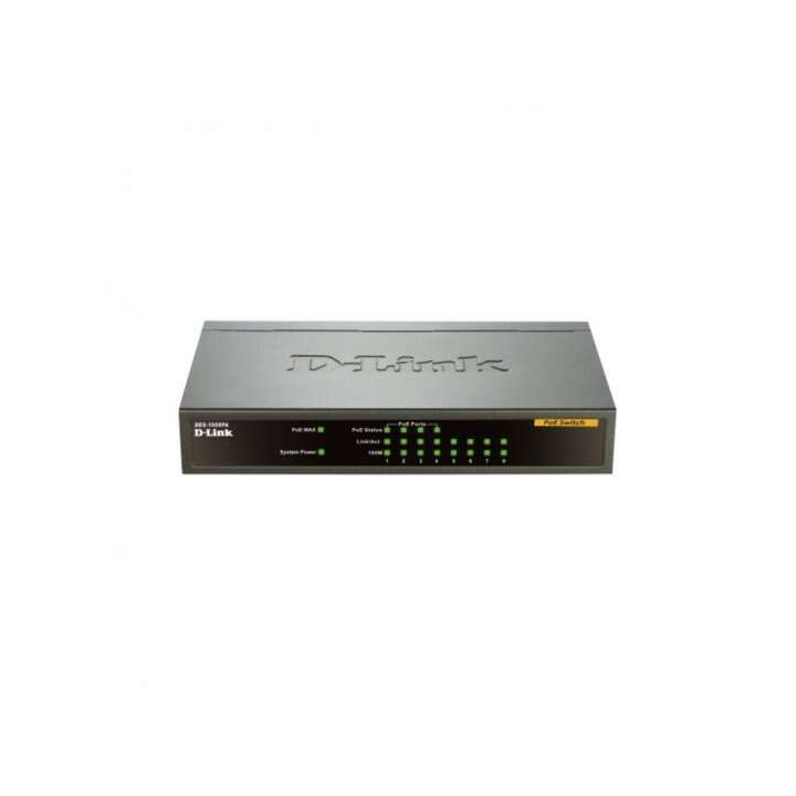 D-Link Switch 8 Puertos PoE 10/100Mbps