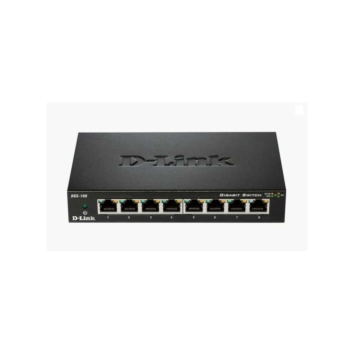 D-Link Switch 8 Puertos Gigabit 10/100/1000 Mbps