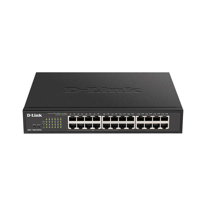 D-Link Switch Semigestionable 12 Puertos Gigabit PoE 100W + 12 Puertos Gigabit