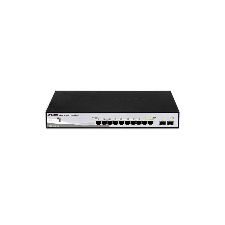 D-Link Switch Semigestionable 8 Puertos Gigabit + 2 Puertos Giga Combo