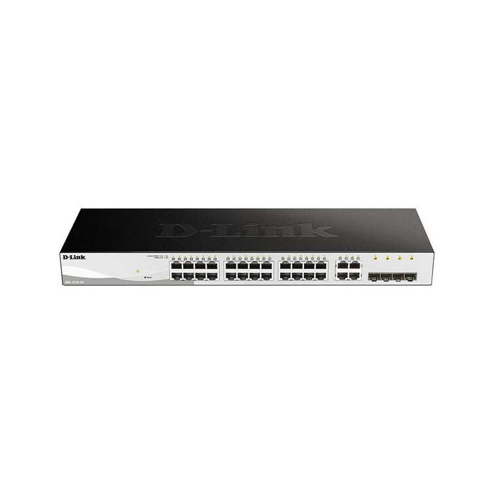 D-Link Switch Semigestionable 24 Puertos Gigabit + 4 Puertos Giga Combo