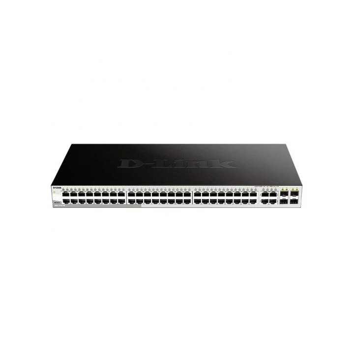 D-Link Smart Switch Gestionado 48 Puertos 1000BASE-T + 4 Puertos Combo 1000BASE-T/SFP