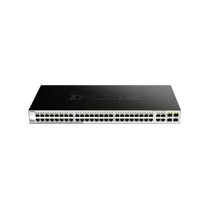 D-Link Switch Smart Gestionado 48 Puertos Gigabit 10/100/1000 Mbps + 4 Puertos Combo 1000BASE