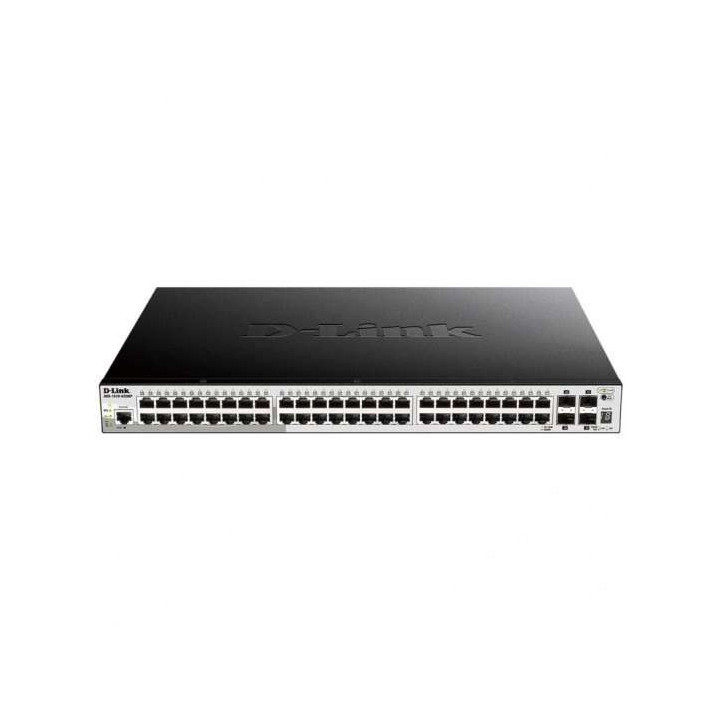 D-Link Switch Smart 48 Puertos Gigabit 10/100/1000 Mbps - PoE + 4 Puertos SFP