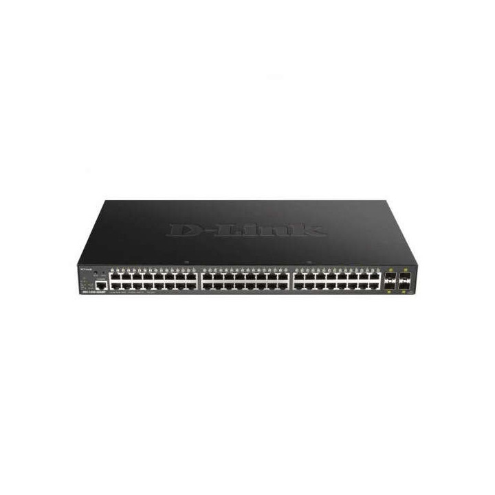 D-Link Switch Semigestionable 48 Puertos Gigabit PoE 370W + 4 Puertos SFP+ 10G