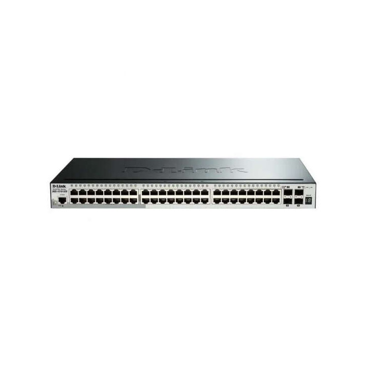 D-Link Switch Semigestionable 48 Puertos Gigabit + 2 Puertos Giga Combo + 4 Puertos 10G SFP+