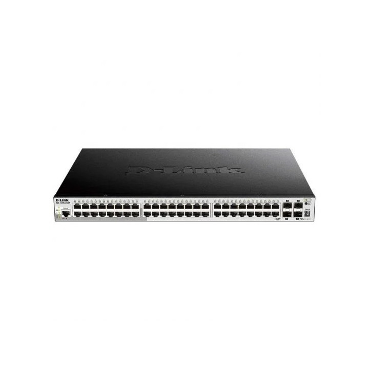 D-Link Switch Gestionado 48 Puertos Gigabit PoE + 4 Puertos 10G SFP+