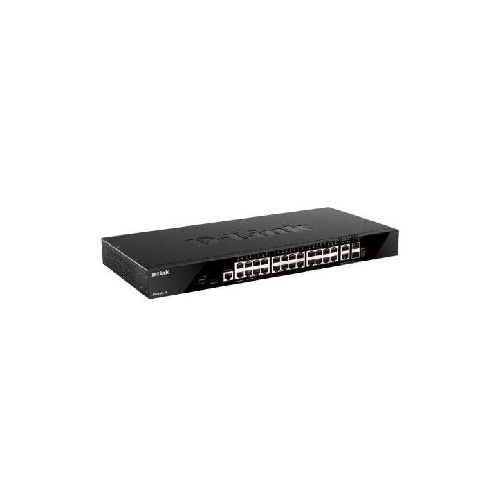 D-Link Switch Gestionado 24 Puertos GIGA + 2 Puertos 10G + 2 Puertos SFP