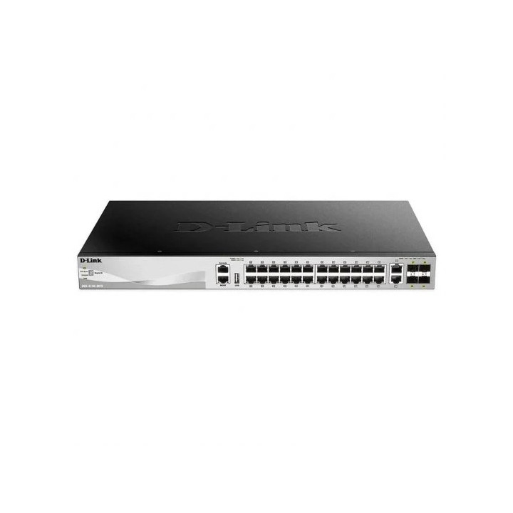 D-Link Switch Gestionable L3 48 Puertos Gigabit + 2 Puertos 10GBASE-T + 4 Puertos 10G SFP