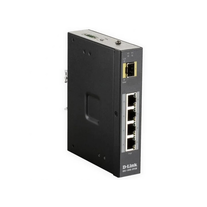 D-Link Switch Industrial No Gestionable 4 Puertos Gigabit PoE 120W + 1 Puerto SFP