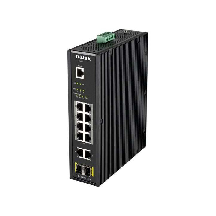 D-Link Switch Industrial 12 Puertos Gigabit + 2 SFP