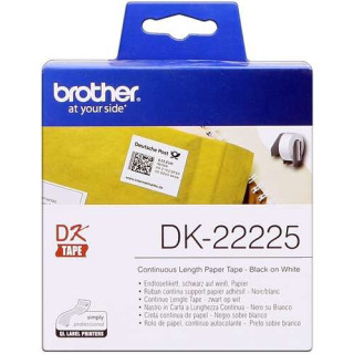 Brother DK22225 - Etiquetas Originales de Tamaño personalizado - Ancho 38mm x 30