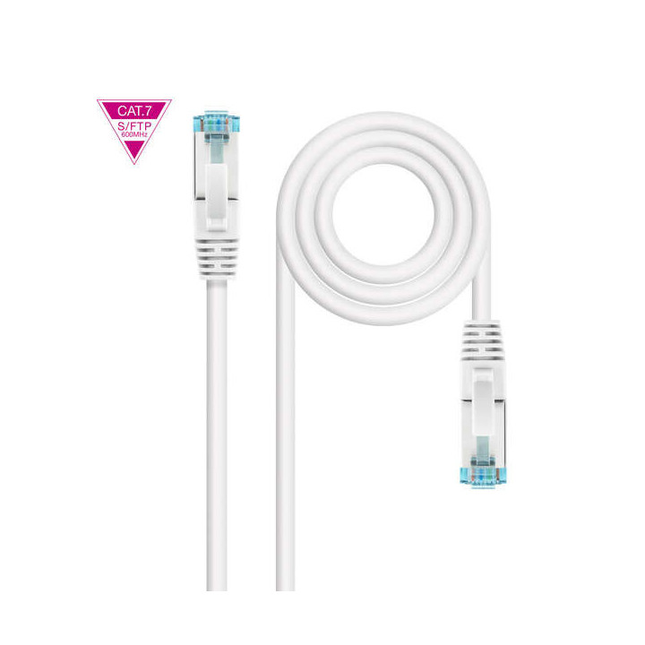 Nanocable Cable Red Cat.7 LSZH SFTP PIMF AWG26 25cm - Color Blanco