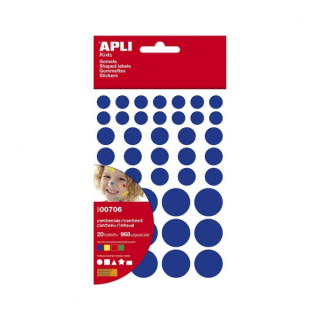 Apli Pack de 864 Gomets de Diferentes Colores