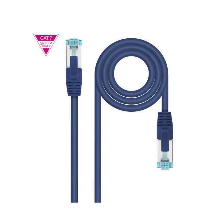 Nanocable Cable Red Cat.7 LSZH SFTP PIMF AWG26 30cm - Color Azul