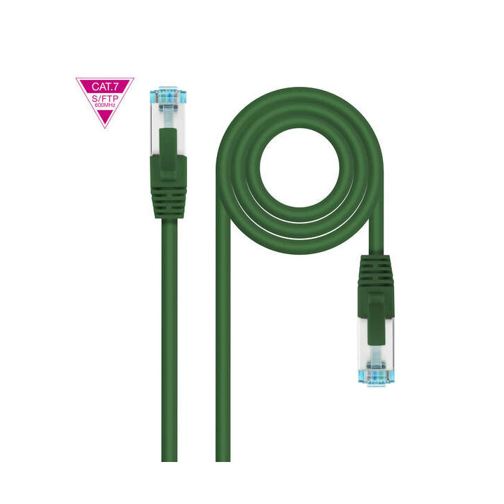 Nanocable Cable Red Cat.7 LSZH SFTP PIMF AWG26 30cm - Color Verde
